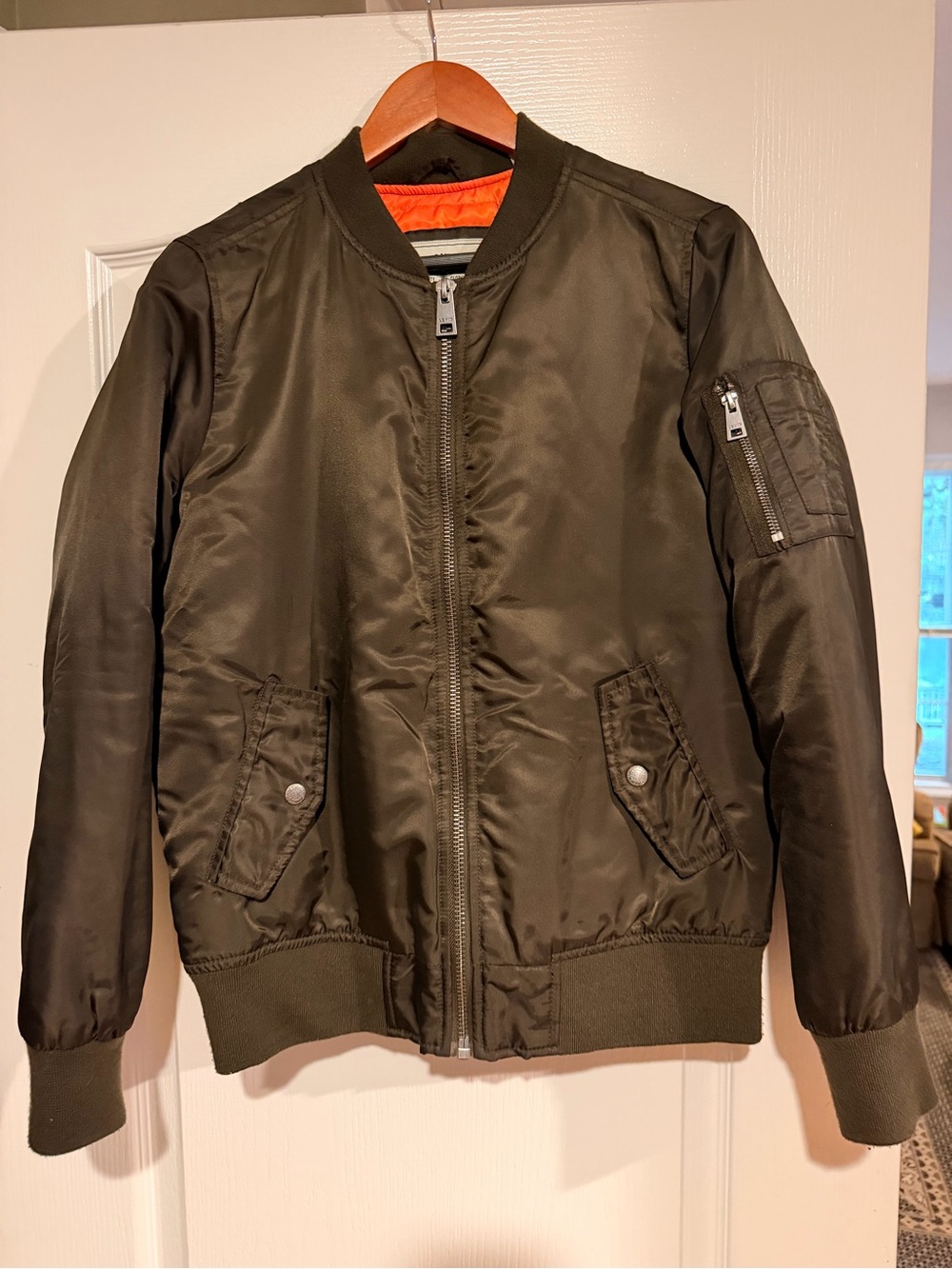 Vintage Levi's Olive MA 1 Flight Bomber